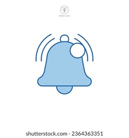Bell. notification icon symbol vector illustration isolated on white background