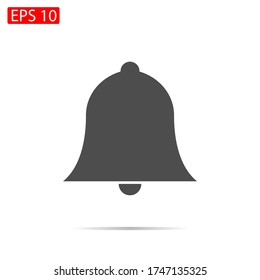 vector de icono de notificación de timbre, alarma