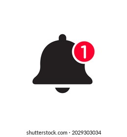 bell, notification icon vector design illustration