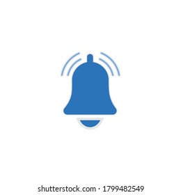 bell notification icon vector symbol isolated illustration white background