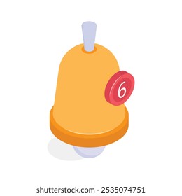 Bell with a notification number, symbolizing alerts or updates