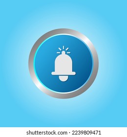 Bell notification and sound icons. Notification bell icon for incoming inbox message. Bell ring for alarm clock and smartphone application alert. 