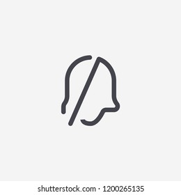 Bell is off modern simple flat vector illustration for web site or mobile app