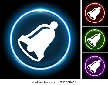 Bell on Glow Round Button