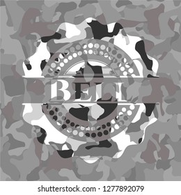 Bell  on grey camouflage pattern