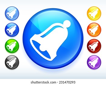 Bell on Multi Color Round Button