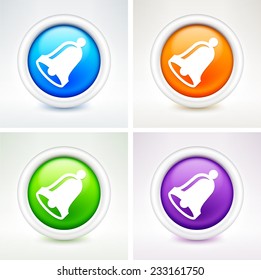 Bell on Multi Color Round Buttons