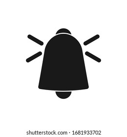 Bell on, icono de vector recordatorio