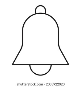 Bell Outline bold Vector Icon which can be easily modified or Edited 