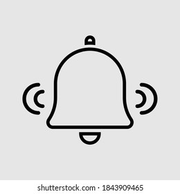 Glockensymbol einzeln auf Vektorgrafik