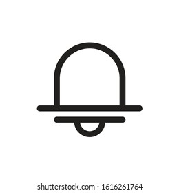 Bell Outline Icon Style for Web User Interface