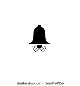 Bell outline icon vector, Alarm, handbell line isolated sign.