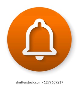 bell outline icon. vector illustration