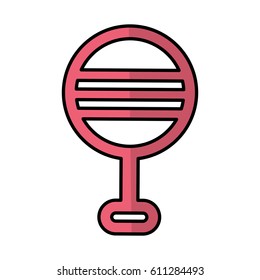 bell pacifier isolated icon vector illustration design