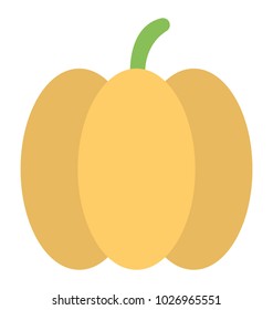 
Bell pepper or capcicum flat icon
