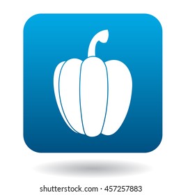 Bell pepper icon in flat style on a white background