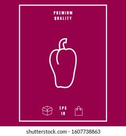 Bell pepper icon. Graphic elements for your design