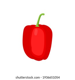 Icono de la pimienta agrietada aislado en fondo blanco. Ilustración del vector