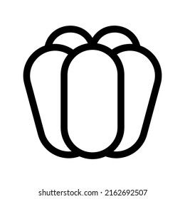 bell pepper icon or logo isolated sign symbol vector illustration - high quality black style vector icons
