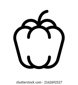 Glockenpfeffer-Symbol oder Logo einzeln auf Zeichen, Vektorgrafik - hochwertige Vektorsymbole in schwarzem Stil
