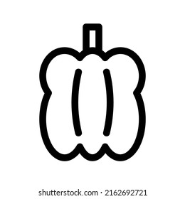 Glockenpfeffer-Symbol oder Logo einzeln auf Zeichen, Vektorgrafik - hochwertige Vektorsymbole in schwarzem Stil
