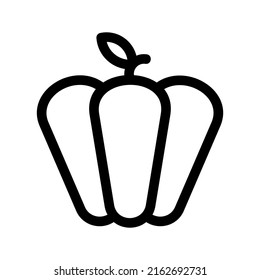 Glockenpfeffer-Symbol oder Logo einzeln auf Zeichen, Vektorgrafik - hochwertige Vektorsymbole in schwarzem Stil
