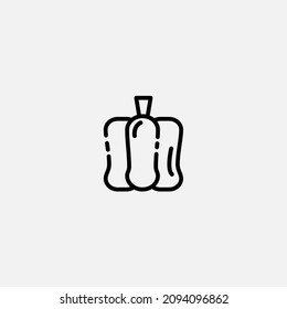 Bell pepper icon sign vector,Symbol, logo illustration for web and mobile