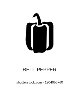 Bell pepper icon. Bell pepper symbol design from Fruit and vegetables collection. Simple element vector illustration on white background.