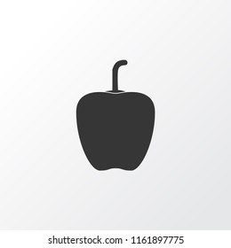 Bell pepper icon symbol. Premium quality isolated bulgarian pepper element in trendy style.