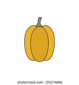 bell pepper icon. vector illustration