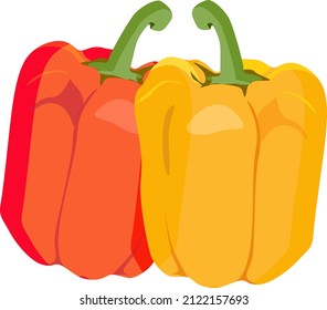 Pfeffer, Illustration, Vektorgrafik auf weißem Hintergrund.
