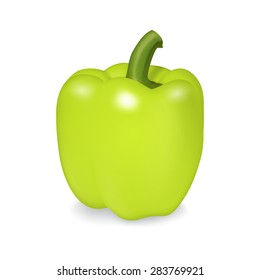 Bell pepper isolated on white. EPS10 vector