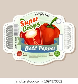 bell pepper label sticker