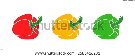 Bell Pepper logo. Isolated Bell Pepper  on white background