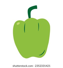 bell pepper. Simple and clear flat illustration
