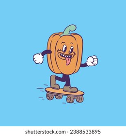 El pimiento de la campana es el patinaje