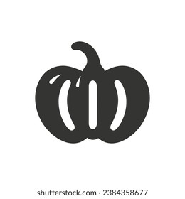 Bell Pepper Slices Icon auf weißem Hintergrund - einfache Vektorgrafik