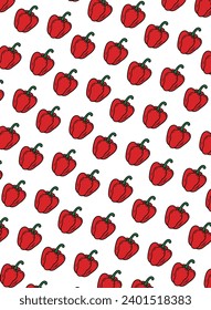 Fondo del tema de la pimienta, alimentos para el diseño, con patrón de pimienta, fondo de los alimentos