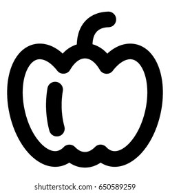 Bell Pepper Vector Icon