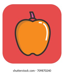 Bell Pepper Vector Icon