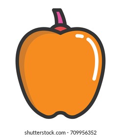 Bell Pepper Vector Icon