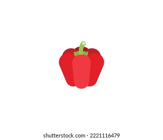 Bell Pepper vector isolated icon. Bell Pepper emoji illustration. Bell Pepper vector isolated emoticon