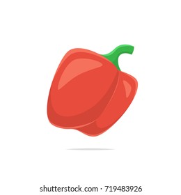 Bell pepper vector isolated illustration