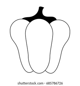 bell pepper vegetable icon image 