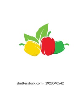 bell peppers icon vector illustration design template web