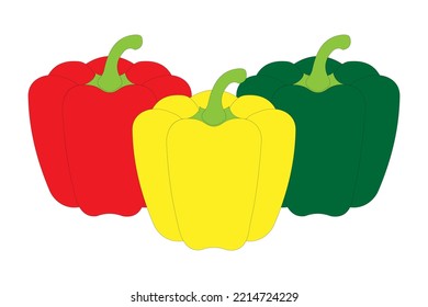 Bell Peppers (red, green and yellow)