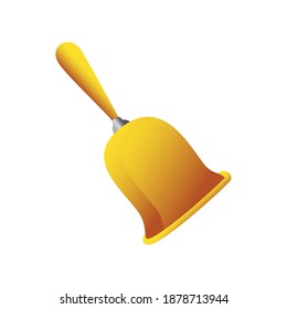bell percussion musical instrument vector illustration detailed icon