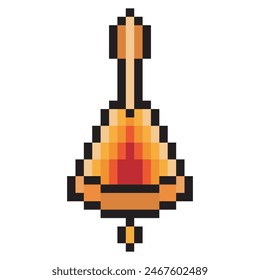 Bell in pixel art style