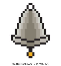 Bell in pixel art style