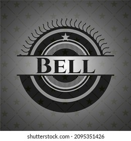 Bell  realistic dark emblem. Vector Illustration. Detailed. 